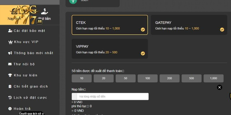 Lưu ý một số vấn đề khi nạp tiền KUBET cho người mới