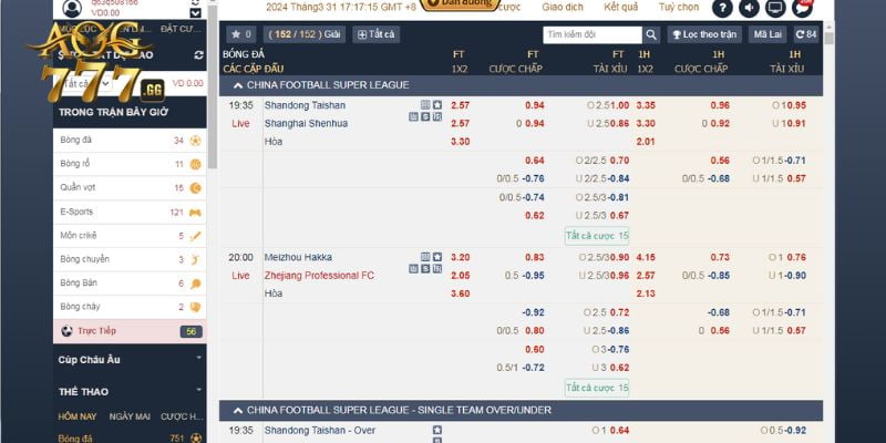 Nhà cái cung cấp loạt sự kiện bóng đá hấp dẫn được nhiều người thích